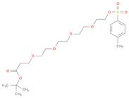 3,6,9,12-Tetraoxapentadecan-15-oic acid,1-[[(4-methylphenyl)sulfonyl]oxy]-, 1,1-dimethylethyl ester