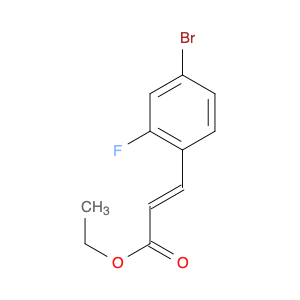 2-Propenoic acid, 3-(4-bromo-2-fluorophenyl)-, ethyl ester, (2E)-