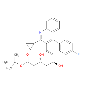 6-Heptenoic acid,7-[2-cyclopropyl-4-(4-fluorophenyl)-3-quinolinyl]-3,5-dihydroxy-,1,1-dimethylet...