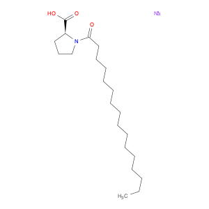 L-Proline, 1-(1-oxohexadecyl)-, sodium salt