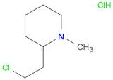 Piperidine, 2-(2-chloroethyl)-1-methyl-, hydrochloride