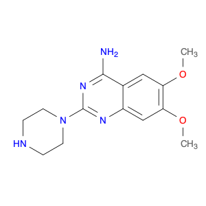 4-Quinazolinamine, 6,7-dimethoxy-2-(1-piperazinyl)-