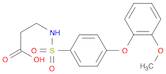 3-((4-(2-Methoxyphenoxy)phenyl)sulfonamido)propanoic acid