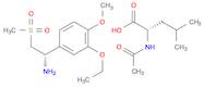 L-Leucine, N-acetyl-, compd. with(aS)-3-ethoxy-4-methoxy-a-[(methylsulfonyl)methyl]benzenemethanam…