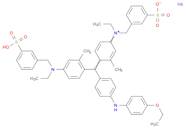 Benzenemethanaminium,N-[4-[[4-[(4-ethoxyphenyl)amino]phenyl][4-[ethyl[(3-sulfophenyl)methyl]amino]…