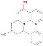 3-Pyridinecarboxylic acid, 2-(4-methyl-2-phenyl-1-piperazinyl)-