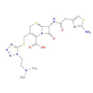 5-Thia-1-azabicyclo[4.2.0]oct-2-ene-2-carboxylic acid,7-[[(2-amino-4-thiazolyl)acetyl]amino]-3-[[[…