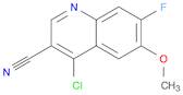 3-Quinolinecarbonitrile, 4-chloro-7-fluoro-6-methoxy-