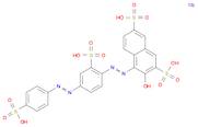 2,7-Naphthalenedisulfonic acid,3-hydroxy-4-[[2-sulfo-4-[(4-sulfophenyl)azo]phenyl]azo]-, tetraso...