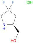 2-Pyrrolidinemethanol, 4,4-difluoro-, hydrochloride, (2S)-