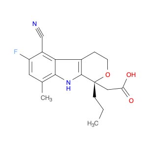 (R)-2-(5-Cyano-6-fluoro-8-methyl-1-propyl-1,3,4,9-tetrahydropyrano[3,4-b]indol-1-yl)acetic acid