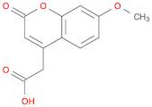 2H-1-Benzopyran-4-acetic acid, 7-methoxy-2-oxo-