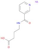 Butanoic acid, 4-[(3-pyridinylcarbonyl)amino]-, monosodium salt