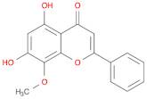 4H-1-Benzopyran-4-one, 5,7-dihydroxy-8-methoxy-2-phenyl-