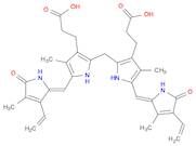 21H-Biline-8,12-dipropanoic acid,2,17-diethenyl-1,10,19,22,23,24-hexahydro-3,7,13,18-tetramethyl-1…