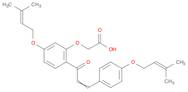 Acetic acid,[5-[(3-methyl-2-butenyl)oxy]-2-[3-[4-[(3-methyl-2-butenyl)oxy]phenyl]-1-oxo-2-propenyl…