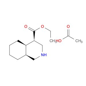 4-Isoquinolinecarboxylic acid, decahydro-, ethyl ester,(4R,4aR,8aS)-rel-, acetate