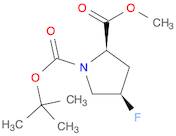 1,2-Pyrrolidinedicarboxylic acid, 4-fluoro-, 1-(1,1-dimethylethyl)2-methyl ester, (2R,4R)-