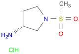 3-Pyrrolidinamine, 1-(methylsulfonyl)-, monohydrochloride, (3R)-