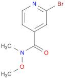 4-Pyridinecarboxamide, 2-bromo-N-methoxy-N-methyl-