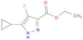 1H-Pyrazole-3-carboxylic acid, 5-cyclopropyl-4-fluoro-, ethyl ester