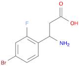 3-amino-3-(4-bromo-2-fluorophenyl)propanoic acid