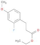 Benzenepropanoic acid, 2-fluoro-4-methoxy-, ethyl ester