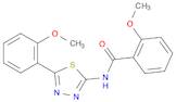 2-Methoxy-N-(5-(2-methoxyphenyl)-1,3,4-thiadiazol-2-yl)benzamide