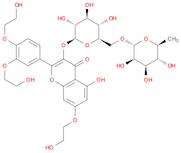 4H-1-Benzopyran-4-one,2-[3,4-bis(2-hydroxyethoxy)phenyl]-3-[[6-O-(6-deoxy-a-L-mannopyranosyl)-b-D-…