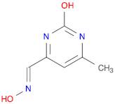 4-Pyrimidinecarboxaldehyde, 1,2-dihydro-6-methyl-2-oxo-, 4-oxime