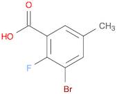 3-Bromo-2-fluoro-5-methylbenzoic acid