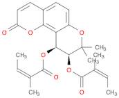 2-Butenoic acid, 2-methyl-,(9S,10S)-9,10-dihydro-8,8-dimethyl-2-oxo-2H,8H-benzo[1,2-b:3,4-b']dipyr…