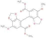 [4,4'-Bi-1,3-benzodioxole]-5,5'-dicarboxylic acid, 7,7'-dimethoxy-,dimethyl ester