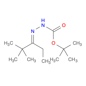 Hydrazinecarboxylic acid, (1-ethyl-2,2-dimethylpropylidene)-,1,1-dimethylethyl ester