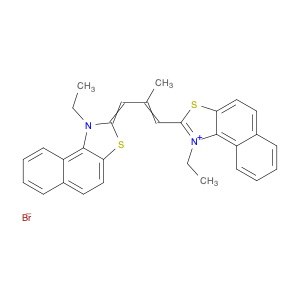 Naphtho[1,2-d]thiazolium,1-ethyl-2-[3-(1-ethylnaphtho[1,2-d]thiazol-2(1H)-ylidene)-2-methyl-1-prop…