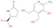 L-Proline, 5-oxo-, compd. with5-hydroxy-6-methyl-3,4-pyridinedimethanol (1:1)OTHER CA INDEX NAME...