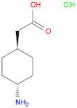 Cyclohexaneacetic acid, 4-amino-, hydrochloride, trans-