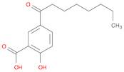 Benzoic acid, 2-hydroxy-5-(1-oxooctyl)-