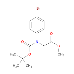 Methyl 2-((4-bromophenyl)(tert-butoxycarbonyl)amino)acetate