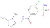 4-Chloro-N-((1,5-dimethyl-1H-pyrrol-2-yl)methyl)-3-sulfamoylbenzamide