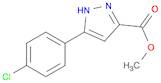 1H-Pyrazole-3-carboxylic acid, 5-(4-chlorophenyl)-, methyl ester