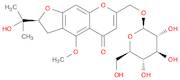 5H-Furo[3,2-g][1]benzopyran-5-one,7-[(b-D-glucopyranosyloxy)methyl]-2,3-dihydro-2-(1-hydroxy-1-met…