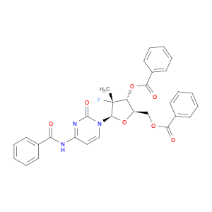 Cytidine, N-benzoyl-2'-deoxy-2'-fluoro-2'-methyl-, 3',5'-dibenzoate,(2'R)-