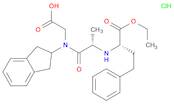 Glycine,N-[(1S)-1-(ethoxycarbonyl)-3-phenylpropyl]-L-alanyl-N-(2,3-dihydro-1H-inden-2-yl)-, monohy…