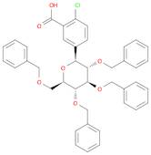 Benzoic acid,2-chloro-5-[2,3,4,6-tetrakis-O-(phenylmethyl)-b-D-glucopyranosyl]-