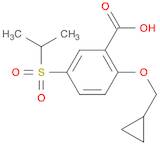 2-(Cyclopropylmethoxy)-5-(Isopropylsulfonyl)Benzoic Acid