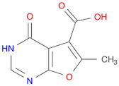 6-methyl-4-oxo-3h,4h-furo[2,3-d]pyrimidine-5-carboxylic acid