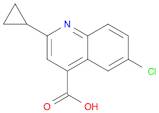 6-Chloro-2-cyclopropylquinoline-4-carboxylic acid