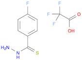 Benzenecarbothioic acid, 4-fluoro-, hydrazide, mono(trifluoroacetate)