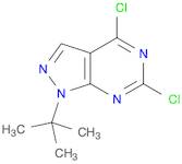 1H-Pyrazolo[3,4-d]pyrimidine, 4,6-dichloro-1-(1,1-dimethylethyl)-